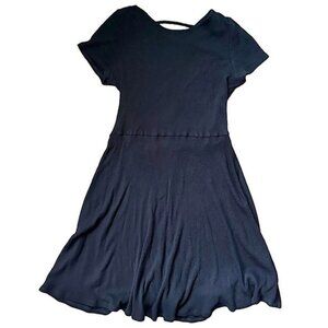 AQUA BLOOMINGDALES Short Sleeve Black Dress Junior XL- size 16​